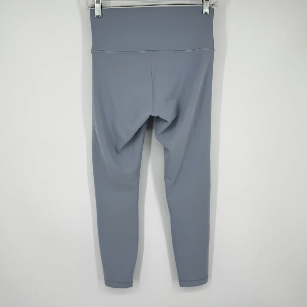 Lululemon Womens Wunder Train High Rise 25 Leggings Size 8 Chambray Blue Everlux